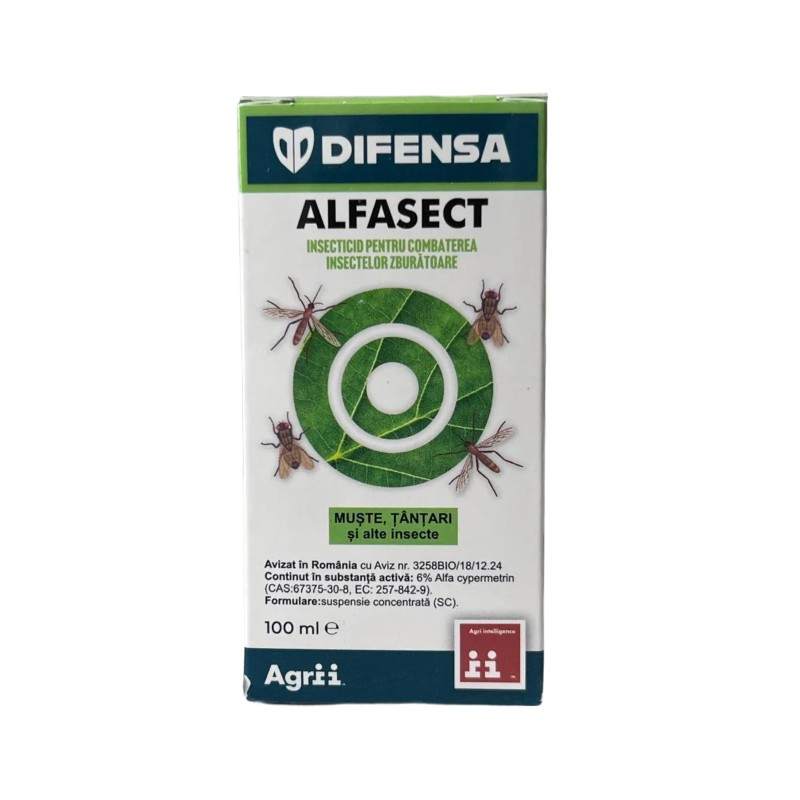 Insecticid Alfasect insecte zburatoare - 100 ml