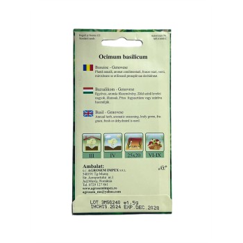 Seminte busuioc Genovese - 1.5 grame