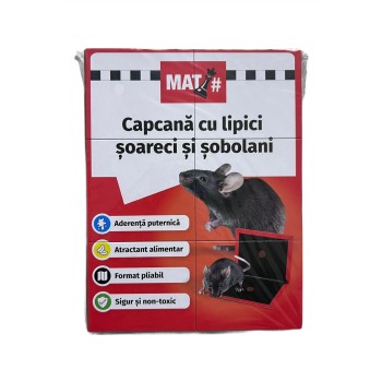 Capcana cu lipici pentru soareci si sobolani tip carte MAT