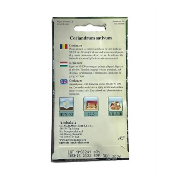Seminte Coriandru Agrosem - 3 grame