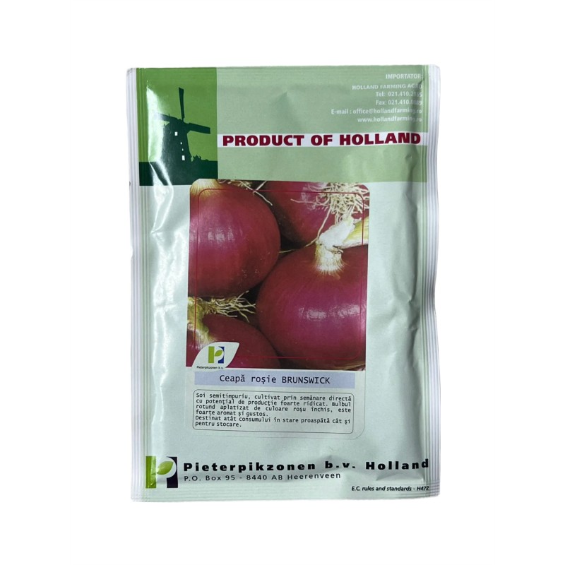 Seminte ceapa rosie Brunswick - 25 grame