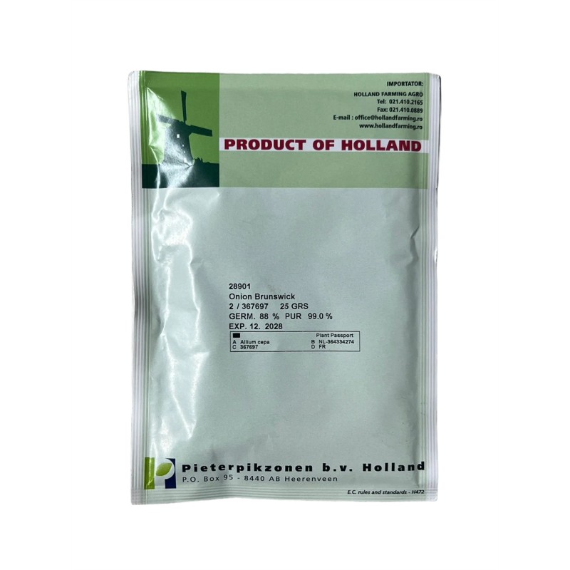 Seminte ceapa rosie Brunswick - 25 grame