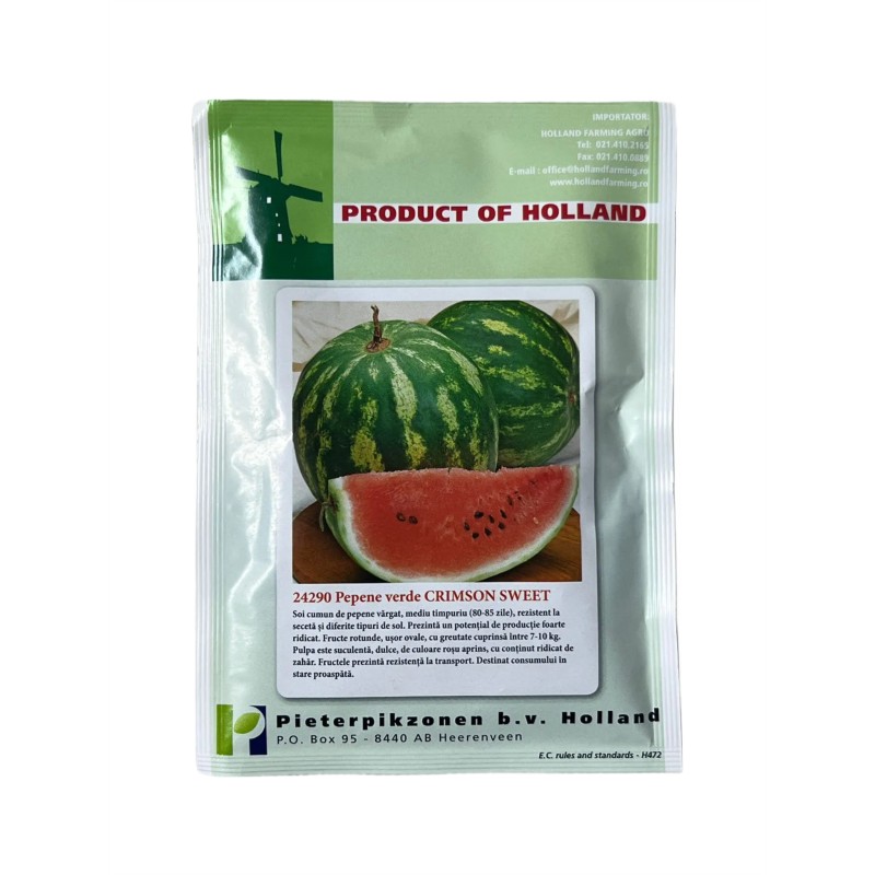 Seminte pepene verde Crimson Sweet - 25 grame