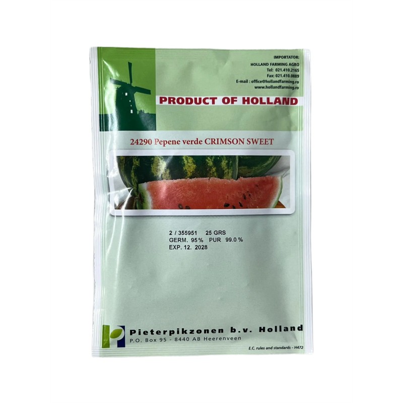 Seminte pepene verde Crimson Sweet - 25 grame