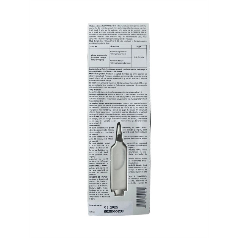 Insecticid - acaricid Floramite 240 SC - 5 ml