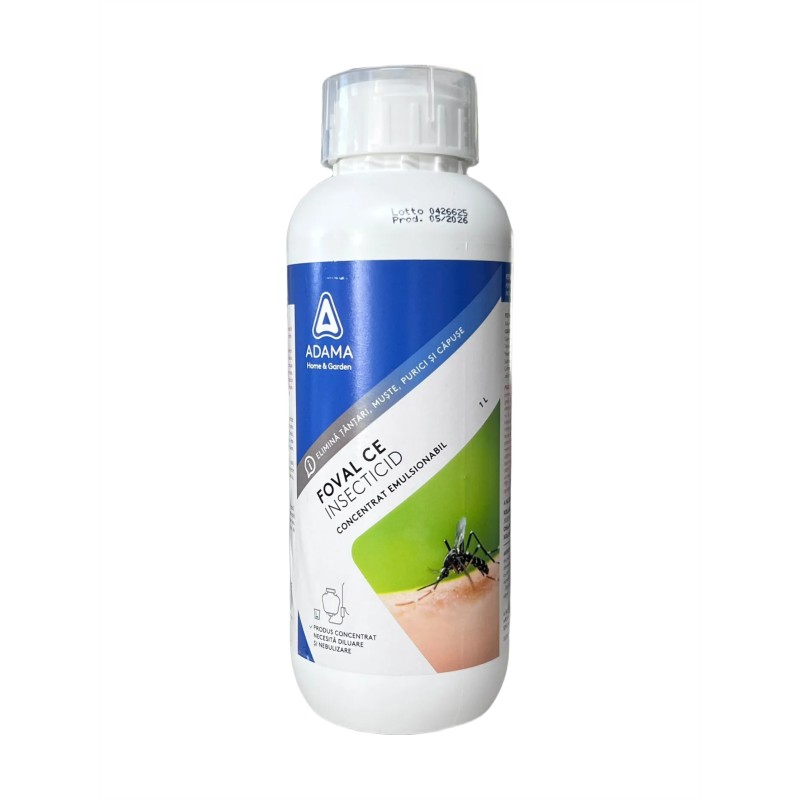 Insecticid FOVAL CE - 1 L, pentru tantari, muste, purici, capuse, gandaci