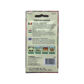 Seminte ardei Marconi Red - 0.4 grame