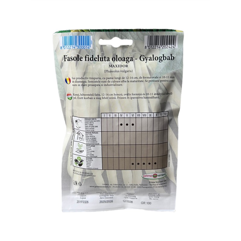 Seminte fasole oloaga Maxidor - 100 grame