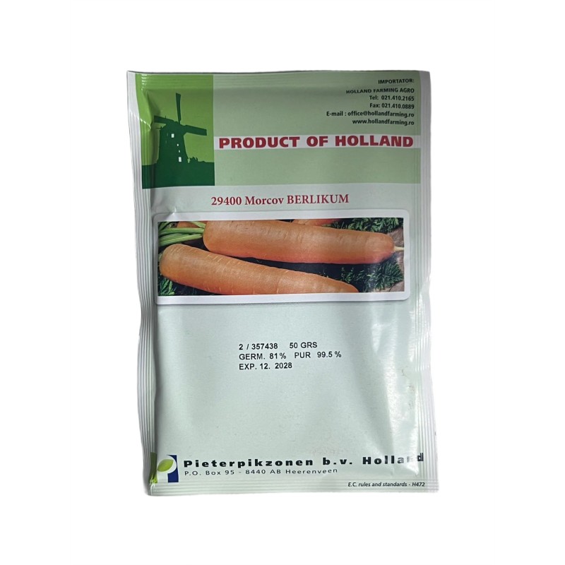 Seminte morcov Berlikum - 50 grame