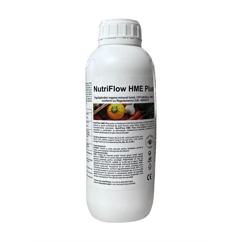 Ingrasamant organo-mineral lichid NutriFlow HME Plus - 1 Litru