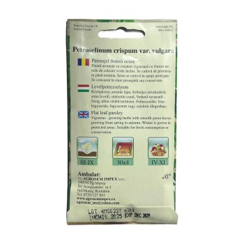 Seminte patrunjel frunza neted - 30 grame