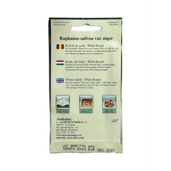 Seminte ridichi de iarna White Round - 4 grame