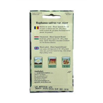 Seminte ridichi de iarna Black Spanish - 4 grame