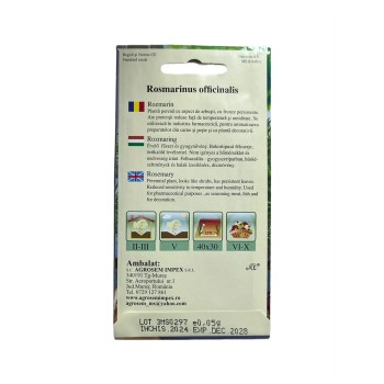 Seminte rozmarin Agrosem - 0.05 grame