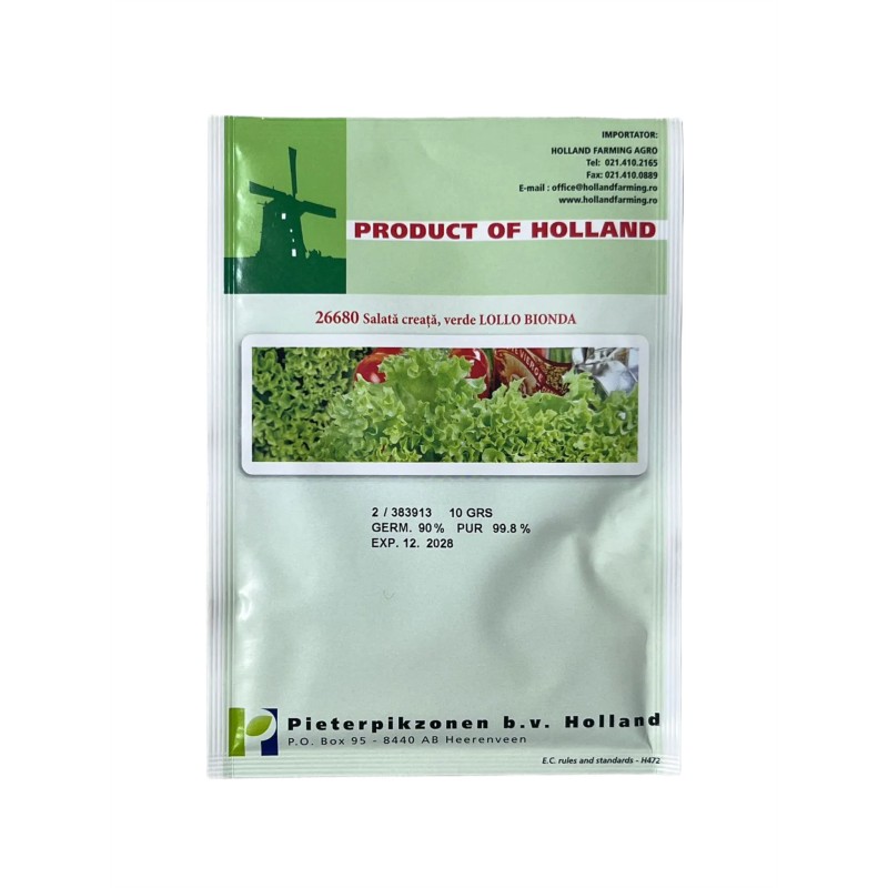 Seminte salata creata Lollo Bionda - 10 grame