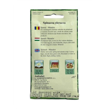 Seminte spanac Matador - 10 grame
