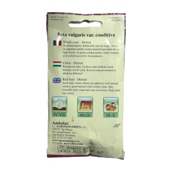 Seminte sfecla rosie Detroit Agrosem - 20 grame