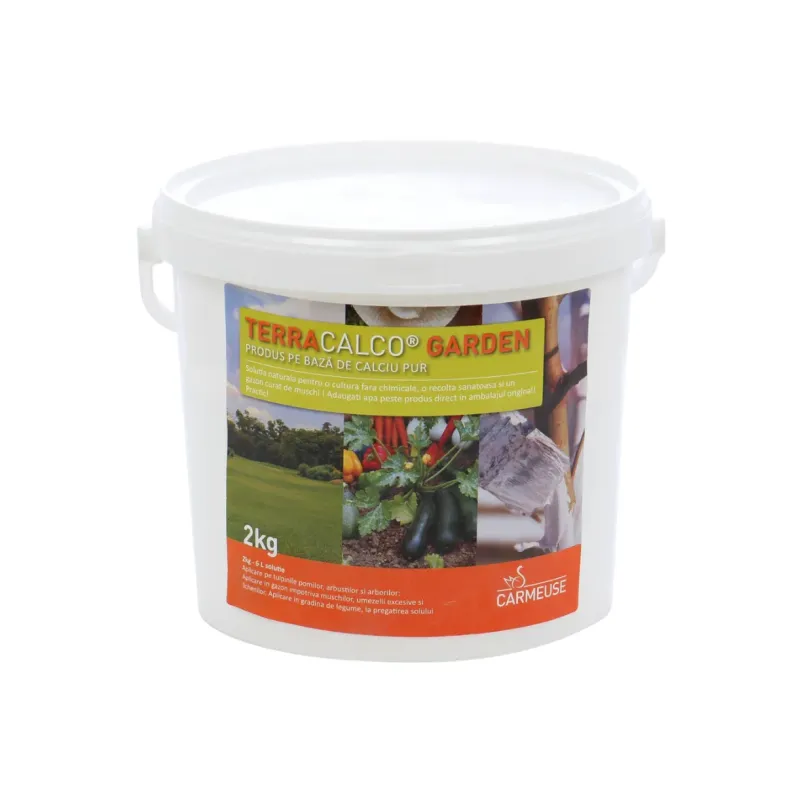 TERRACALCO Garden - 2 kg, Calciu pur pentru legume, pomi fructiferi, gazon