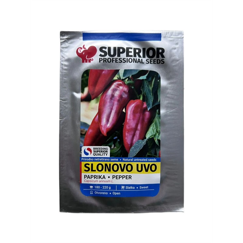 Seminte ardei Ureche de elefant Slonovo UVO - 10 grame