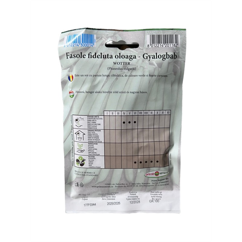 Seminte fasole oloaga Wotter - 100 grame